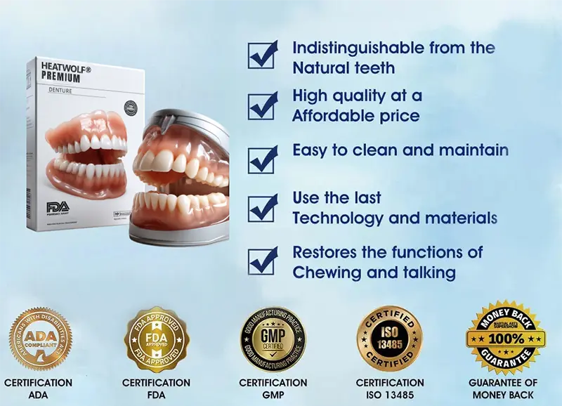 HEATWOLF® - Premium Customized Full Denture Set🦷-💎💎The Royal London Dental Hospital accreditation(🏆Limited Time Discount Last 30 Minutes🏆)