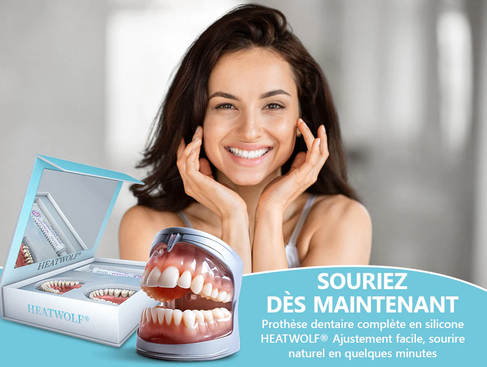 Boutique Officielle | 🌟Ensemble Complet de Dentiers en Silicone HEATWOLF® 🧑🏼‍⚕️Recommandé par l’Association Dentaire Française (ADF)