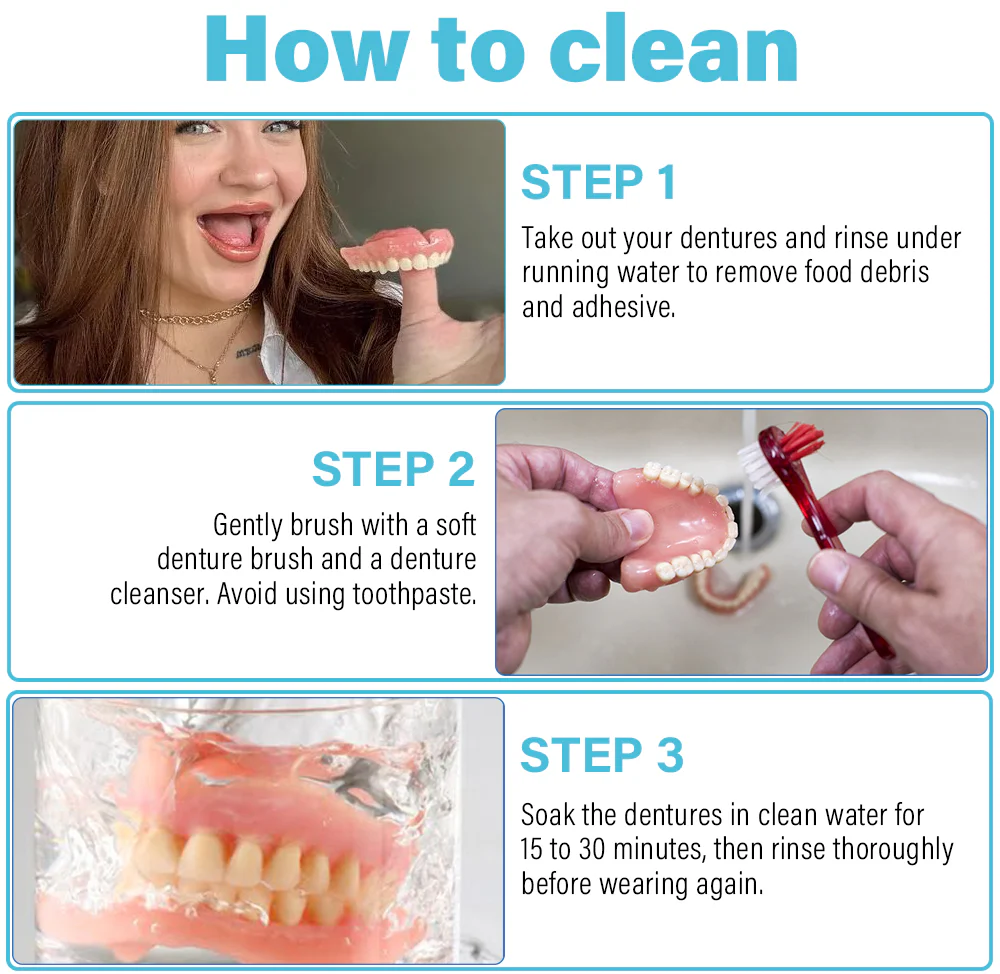 ✅Official Store | HEATWOLF® Silicone Full Denture Set 🧑🏼‍⚕️Canadian Dental Association (CDA) Recommendation🍁