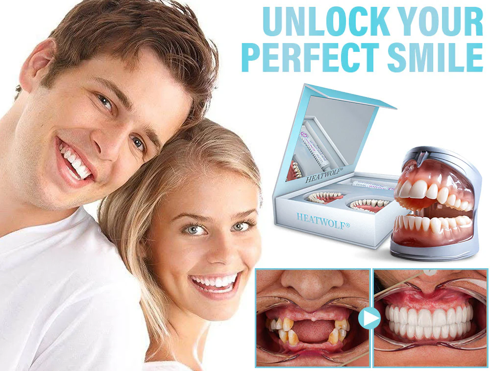 ✅Official Store | HEATWOLF® Silicone Full Denture Set 🧑🏼‍⚕️Canadian Dental Association (CDA) Recommendation🍁