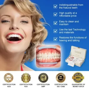 (Affordable Beauty🧏‍♀️🧏‍♂️)–Laozik™ –Advanced Customized Full Denture Set🦷
