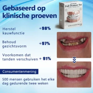 HEATWOLF™ Geavanceerde op maat gemaakte volledige protheseset🌸(Officieel aanbevolen product door de Belgische Tandartsenvereniging (BDA))🎁