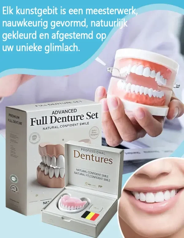 HEATWOLF™ Geavanceerde op maat gemaakte volledige protheseset🌸(Officieel aanbevolen product door de Belgische Tandartsenvereniging (BDA))🎁