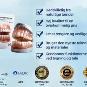Hidone® Fuldt tandproteser Sæt 🦷🦷💃Avancerede selvjusterende tandlæge Materialer (⏰Begrænset tidsrabat sidste 30 minutter⏰)