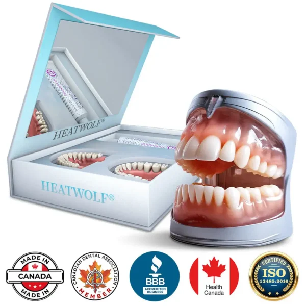 ✅Official Store | HEATWOLF® Silicone Full Denture Set 🧑🏼‍⚕️Canadian Dental Association (CDA) Recommendation🍁