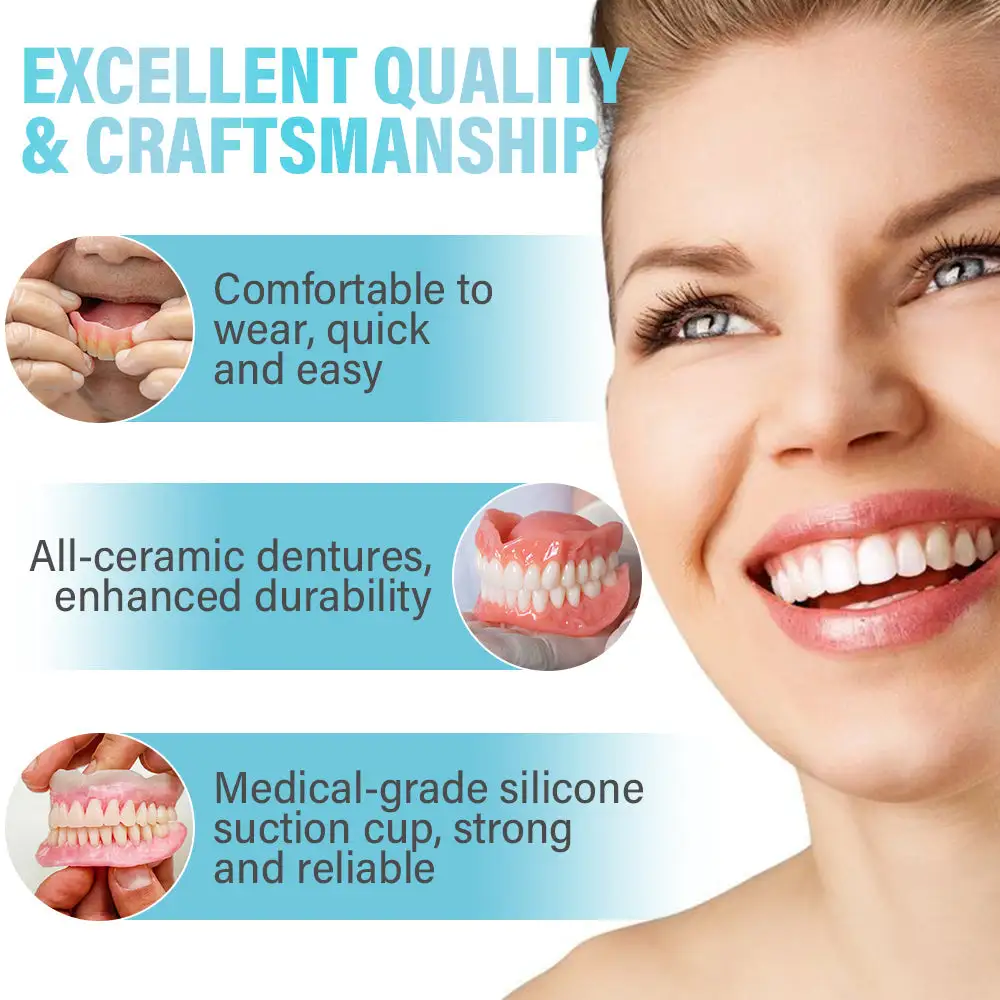 ✅Official Store | HEATWOLF® Silicone Full Denture Set 🧑🏼‍⚕️Canadian Dental Association (CDA) Recommendation🍁