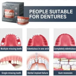 ✅ Made and Shipped from the Canada | HEATWOLF® Adaptable Custom-Fit Functional Complete Dentures 🍁