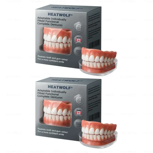 ✅ Made and Shipped from the Canada | HEATWOLF® Adaptable Custom-Fit Functional Complete Dentures 🍁