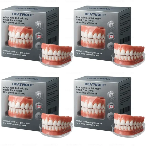 ✅ Made and Shipped from the Canada | HEATWOLF® Adaptable Custom-Fit Functional Complete Dentures 🍁
