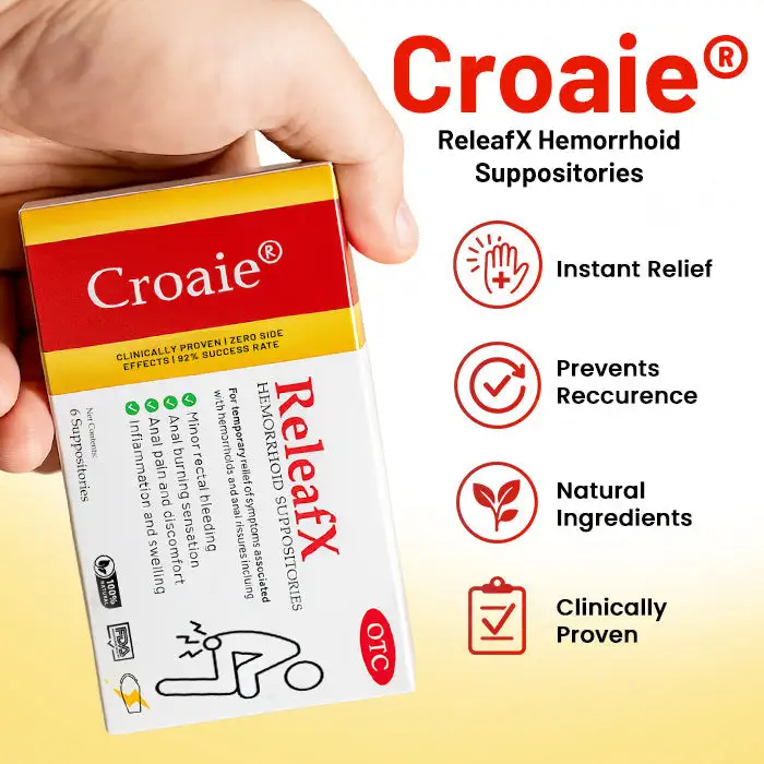 Croaie® ReleafX Hemorrhoid Suppositories