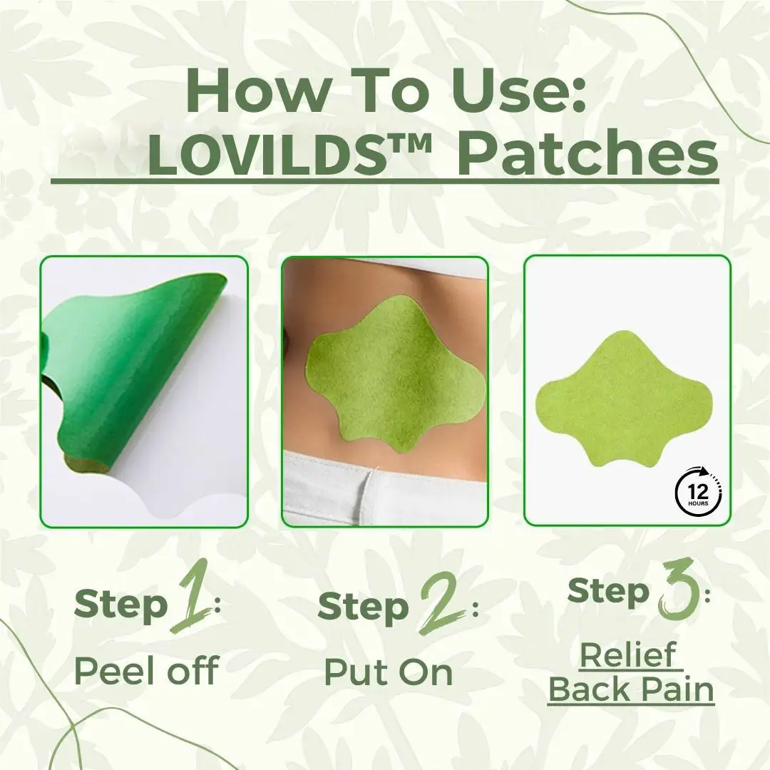 LOVILDS™ Full-Body Pain Relief Patch – Natural Herbal Formula for Back, Neck, Shoulders & Joints, Fast-Acting Comfort
