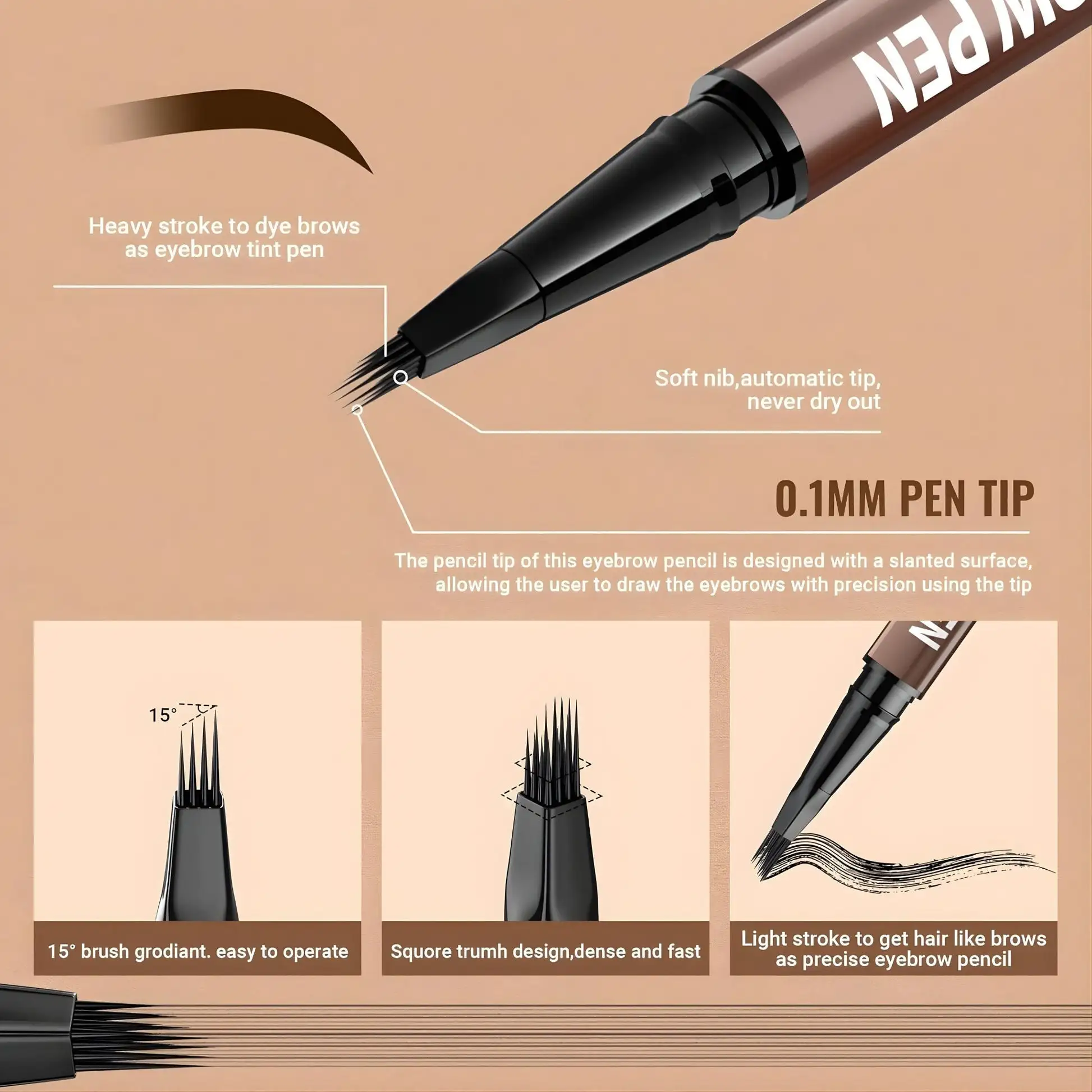 Zakdavi™ Microblading Hair-Stroke Brow Pen